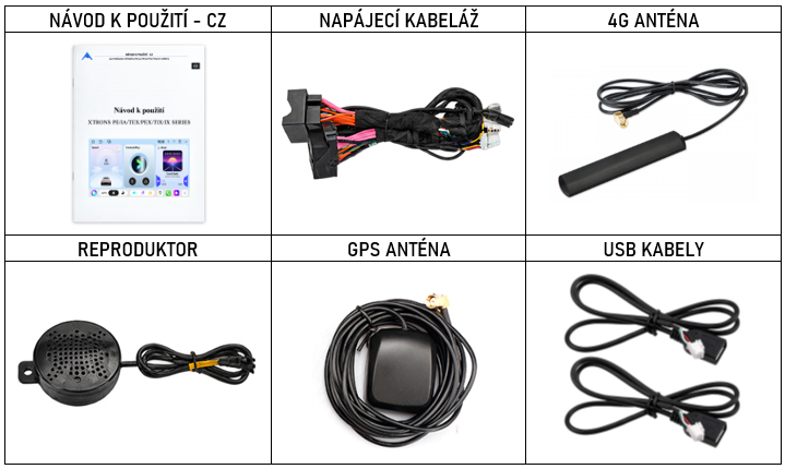 CZ_Příslušenství pro chytré autorádio Xtrons QBBH8460CC, BMW Řada 3, Řada 5 s CarPlay a Bluetooth s Android evtech.cz